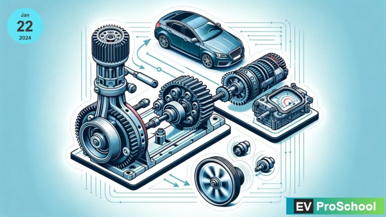 Illustration of Torque Transmission Mechanisms in Electric Vehicles_