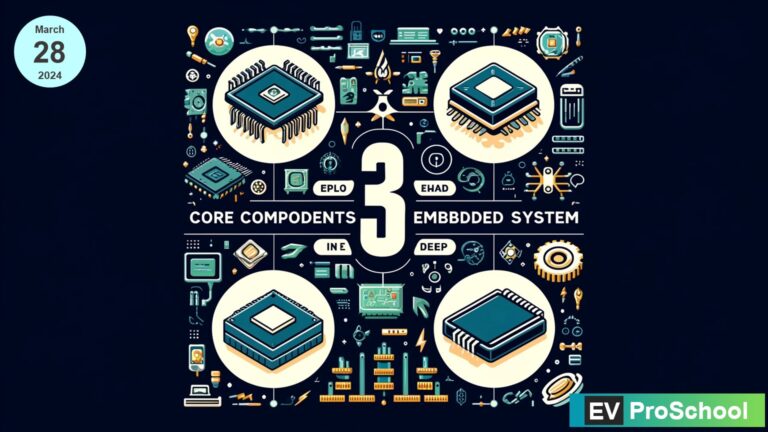 Detailed artwork of an embedded system board under a magnifying glass, symbolizing a deep dive into the world of Board Support Packages.