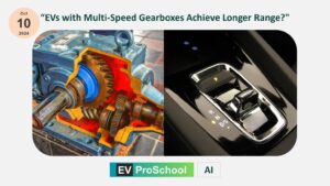 Comparison between single-speed and multi-speed gearboxes in electric vehicles highlighting performance and range differences