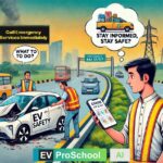 A representation of confusion and the importance of pre-informed knowledge for handling EV accidents safely, emphasizing quick action and access to resources.