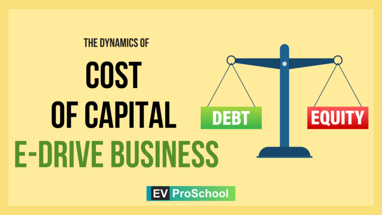 The concept of cost of capital in the EV eDrive business,